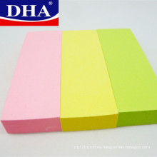 25 * 76mm (1in * 3in) Notas adhesivas en forma cuadrada con tres tipos de color en 100 hojas